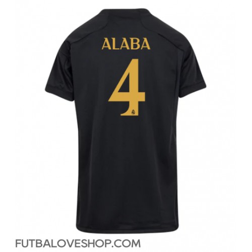 Dres Real Madrid David Alaba #4 Tretina pre Ženy 2023-24 Krátky Rukáv